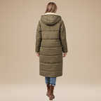 Elena | Cappotto Lungo Trapuntato da Donna