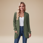 Cecilia | Cardigan a Costine da Donna con Tasche