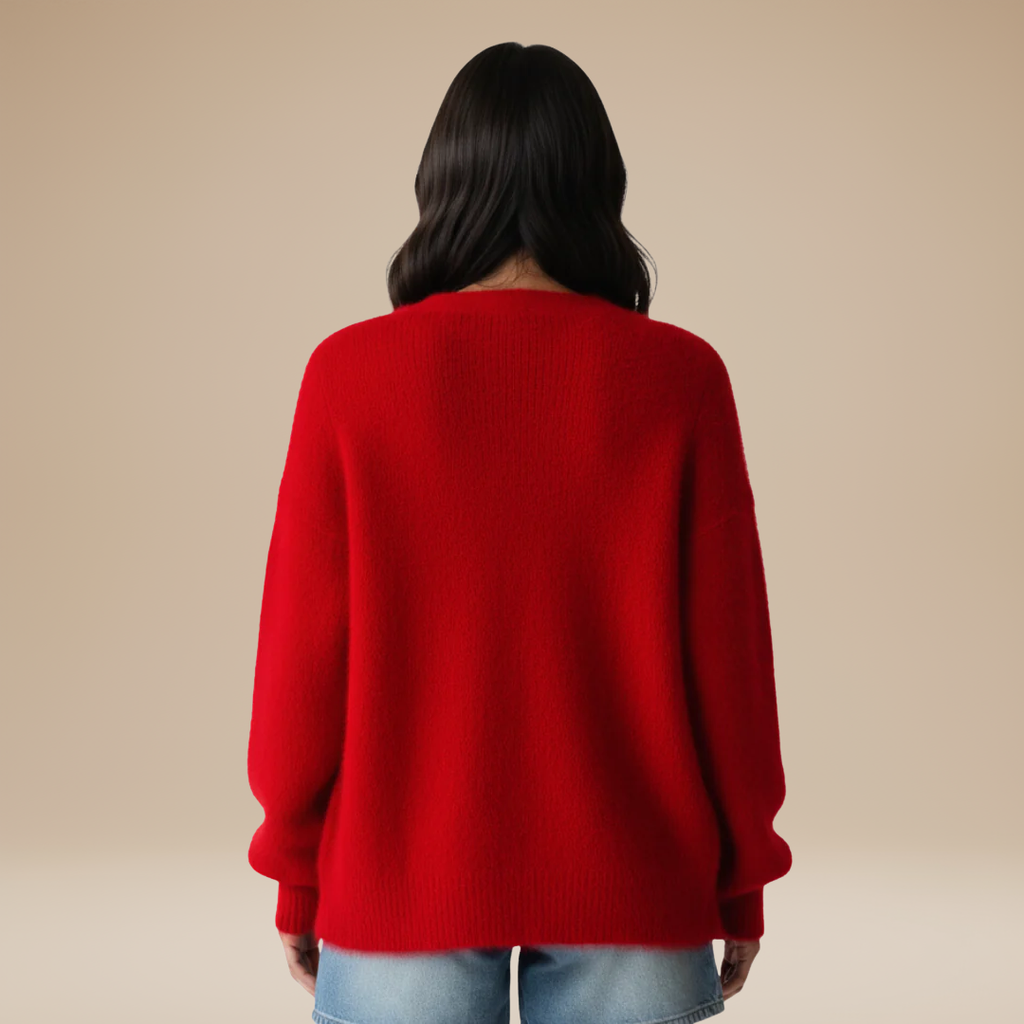 Mara | Cardigan Morbido da Donna in Maglia Pelosa