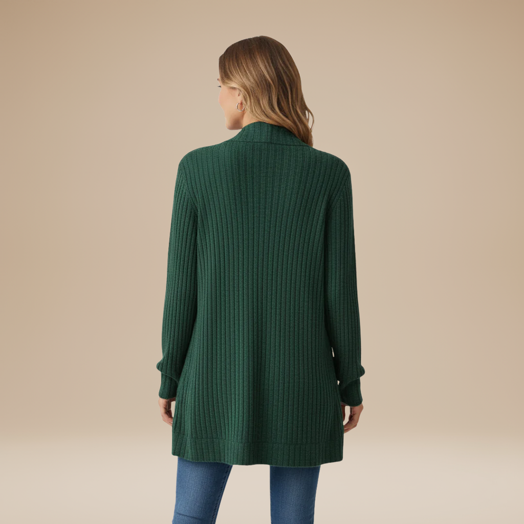 Cecilia | Cardigan a Costine da Donna con Tasche