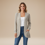 Cecilia | Cardigan a Costine da Donna con Tasche