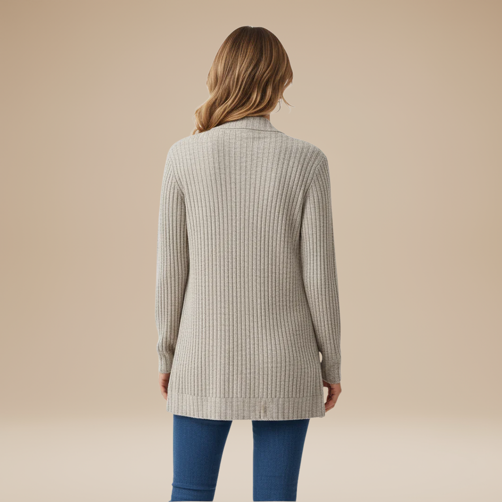 Cecilia | Cardigan a Costine da Donna con Tasche