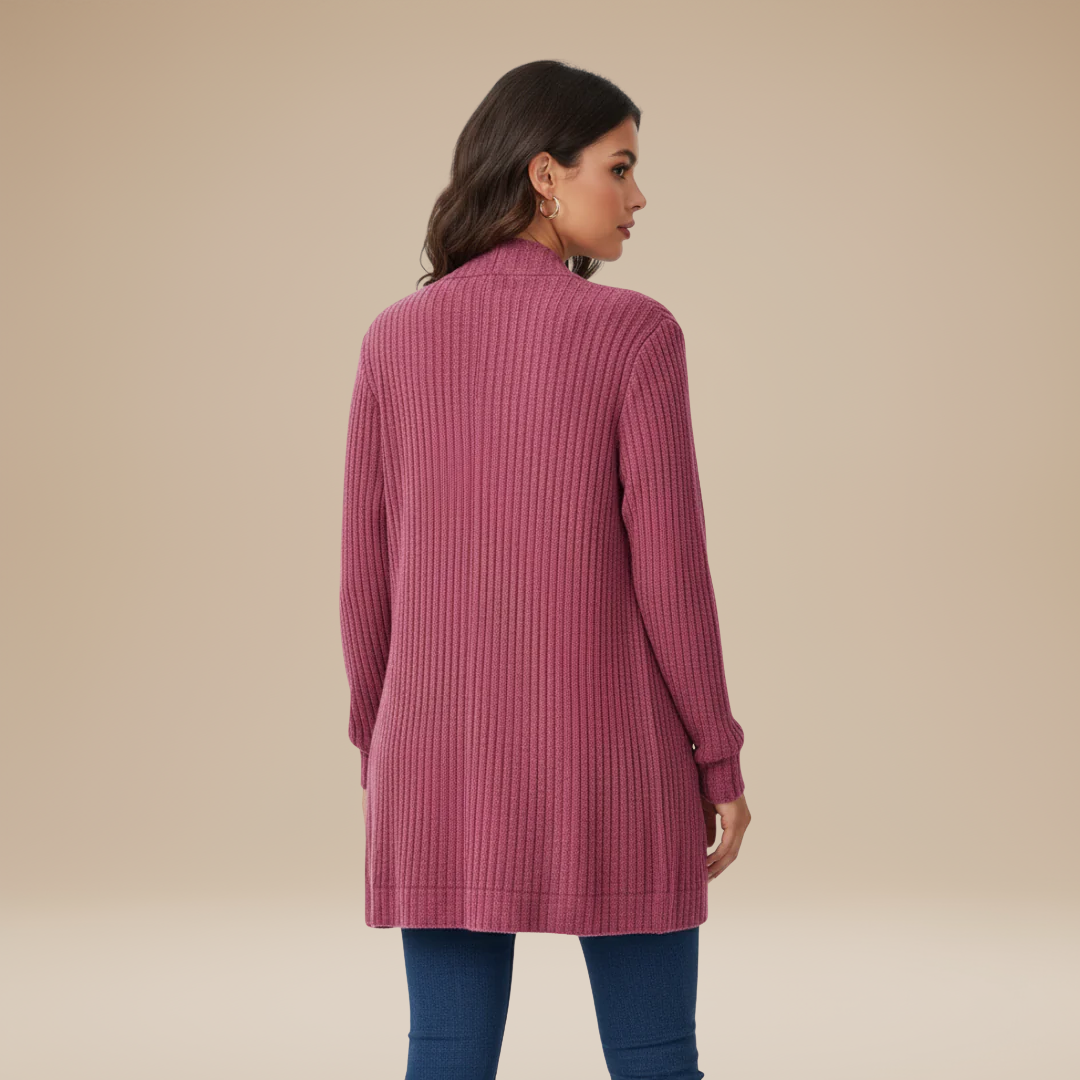 Cecilia | Cardigan a Costine da Donna con Tasche