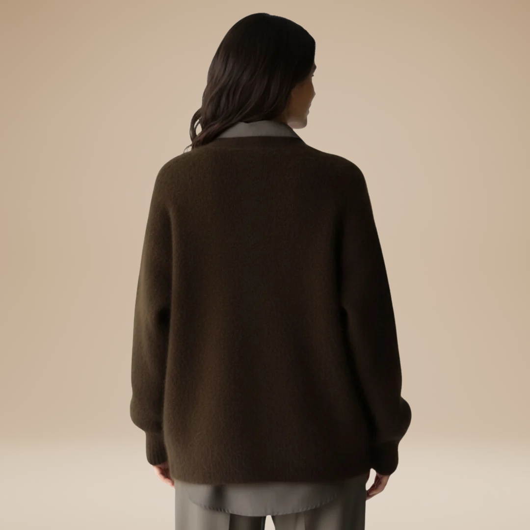 Mara | Cardigan Morbido da Donna in Maglia Pelosa