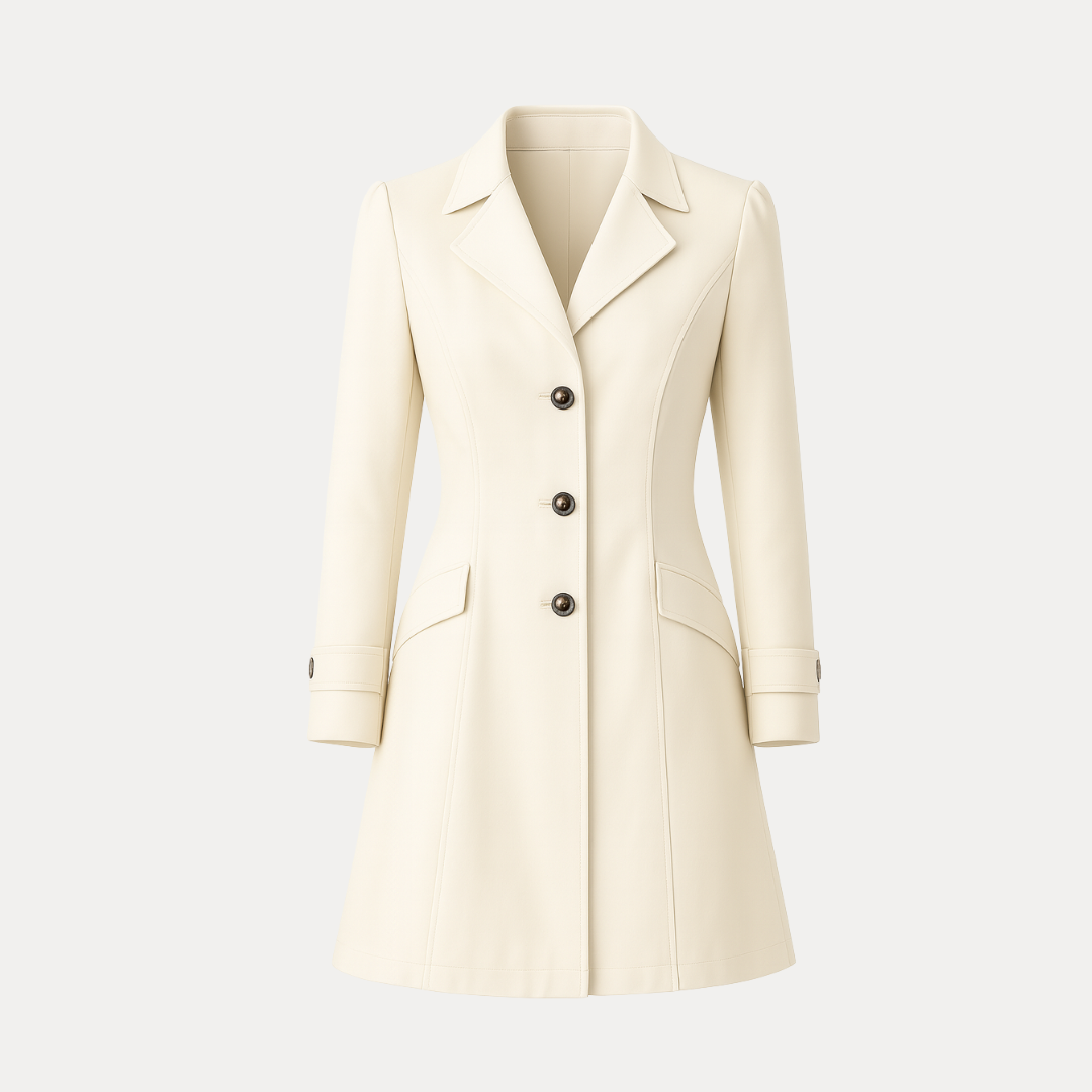 Valentina | Trench Classico con Collo a Tacca