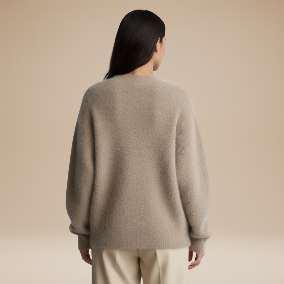 Mara | Cardigan Morbido da Donna in Maglia Pelosa