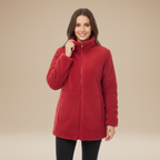 Mia | Cappotto Teddy Morbido da Donna con Zip Integrale