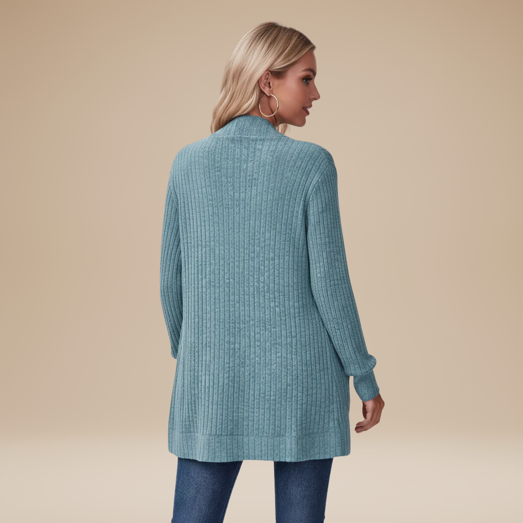 Cecilia | Cardigan a Costine da Donna con Tasche